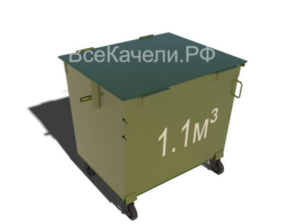 Контейнер для мусора объем 1.1м³ (евроформа) Б9 купить, цена, заказать, Ростов-на-Дону